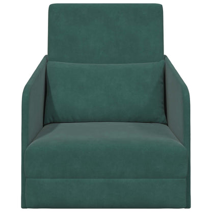 Divano letto Verde Scuro 65 x 80 x 83 cm Velluto | homemem39