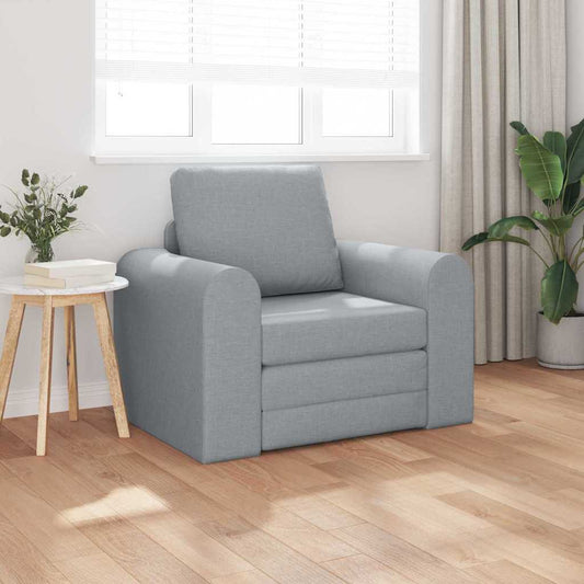 Divano letto Grigio chiaro 98 x 71 x 83 cm Tessuto - homemem39
