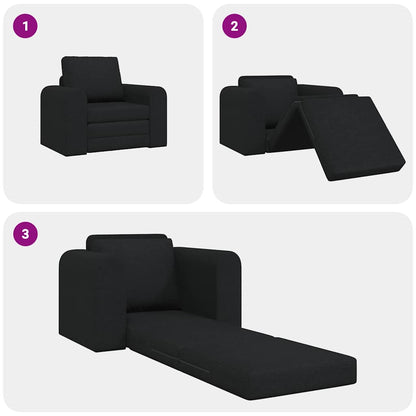 Divano letto Nero 98 x 71 x 83 cm Tessuto