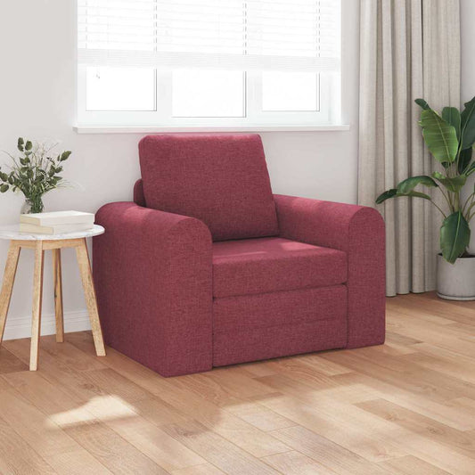 Divano letto Rosso vino 98 x 71 x 83 cm Tessuto