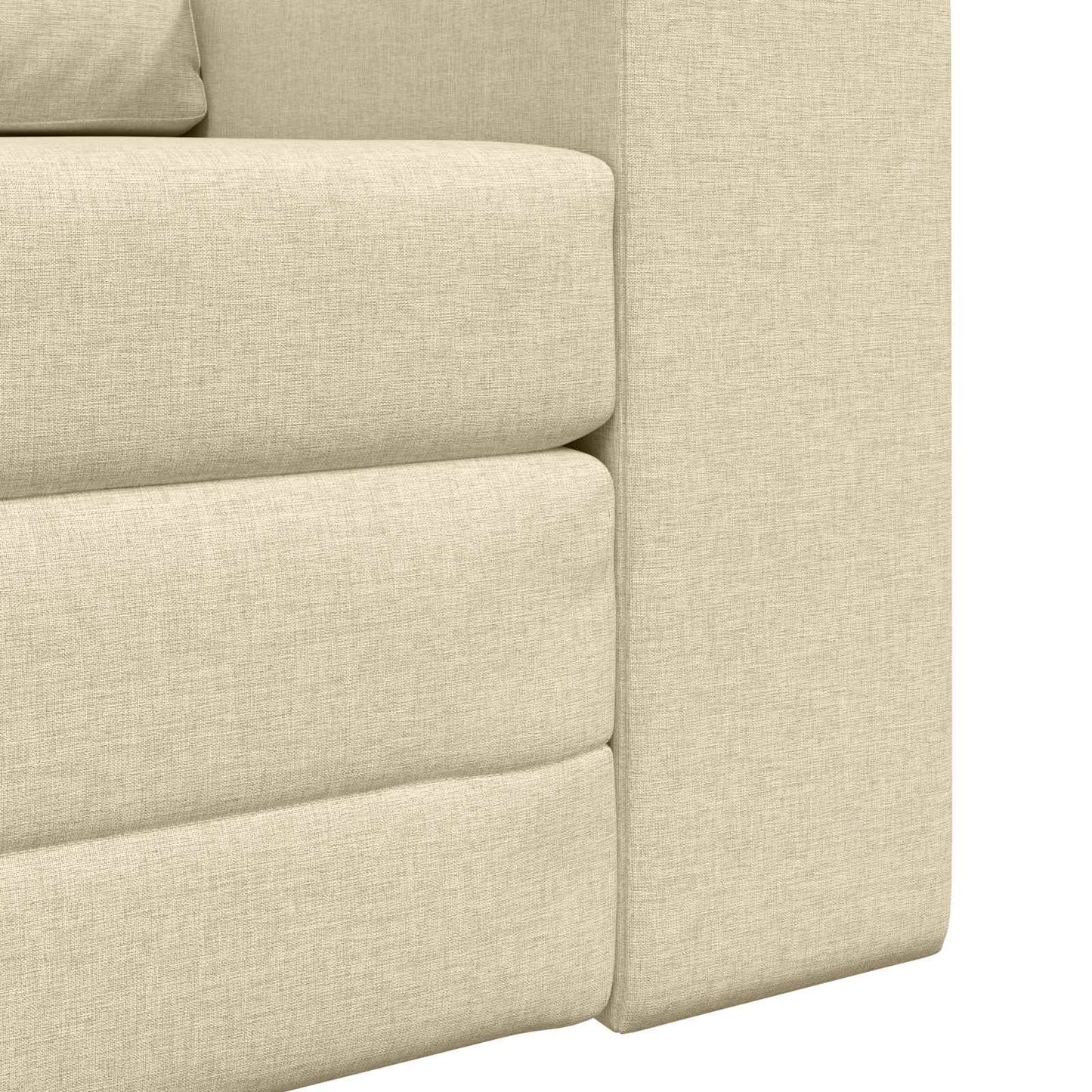 Divano letto Crema 98 x 71 x 83 cm Tessuto | homemem39