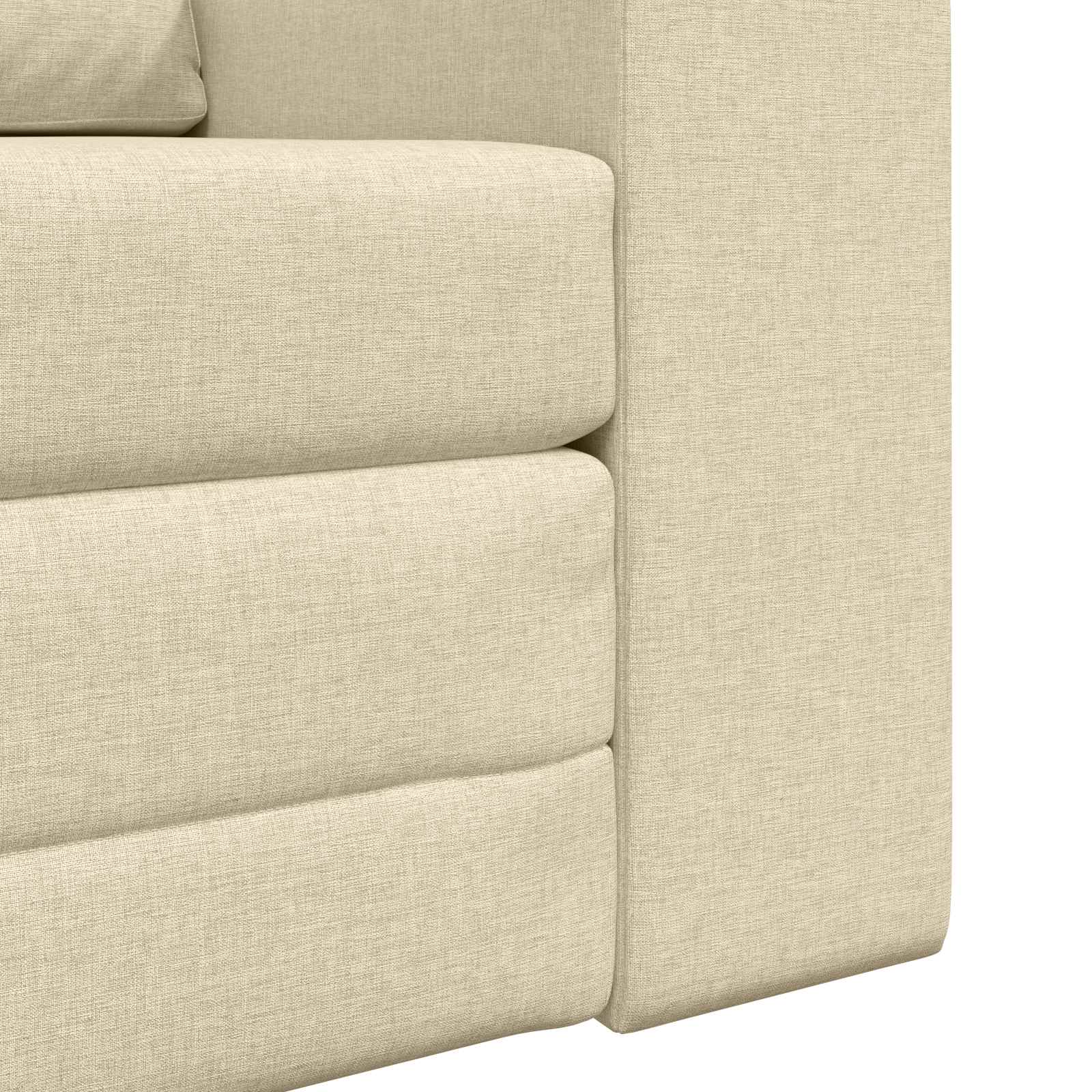 Divano letto Crema 98 x 71 x 83 cm Tessuto | homemem39