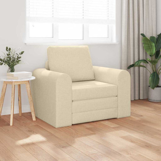 Divano letto Crema 98 x 71 x 83 cm Tessuto