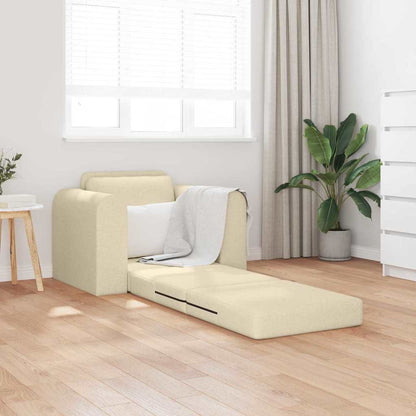 Divano letto Crema 98 x 71 x 83 cm Tessuto