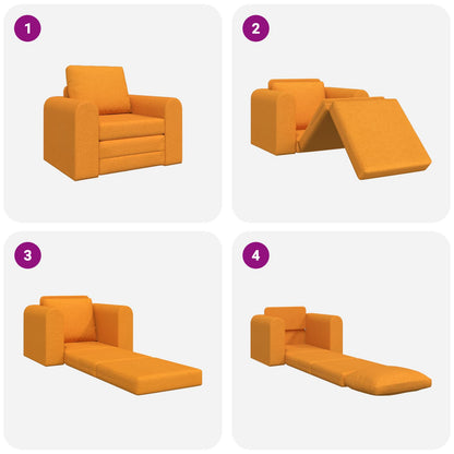 Divano letto Giallo Scuro 98 x 71 x 83 cm Tessuto | homemem39
