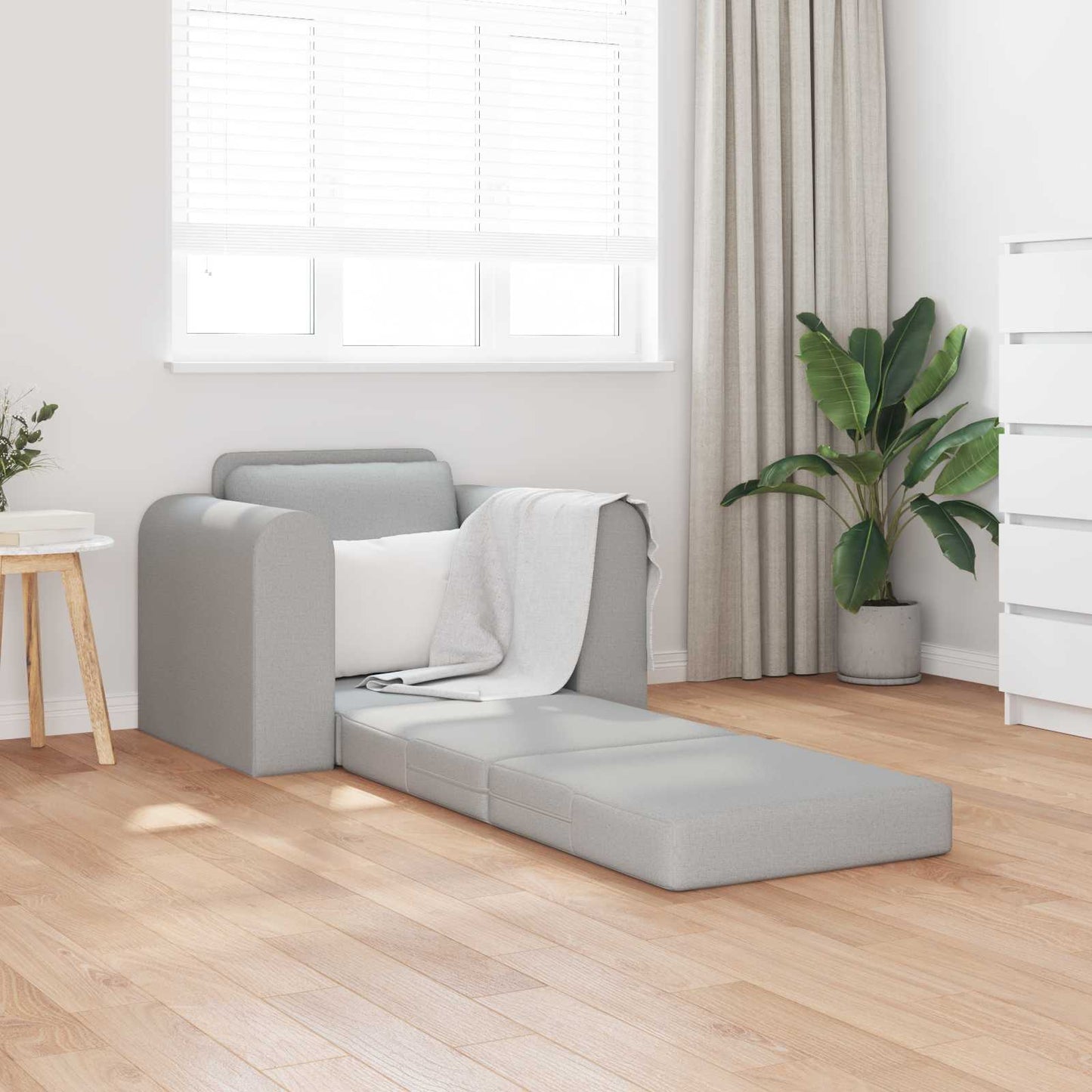 Divano letto Grigio Nuvola 98 x 71 x 83 cm Tessuto | homemem39