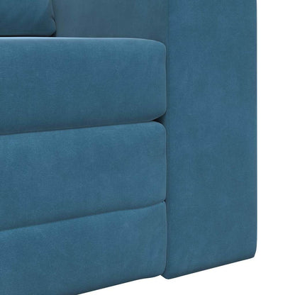 Divano letto Blu 98 x 71 x 83 cm Velluto - homemem39