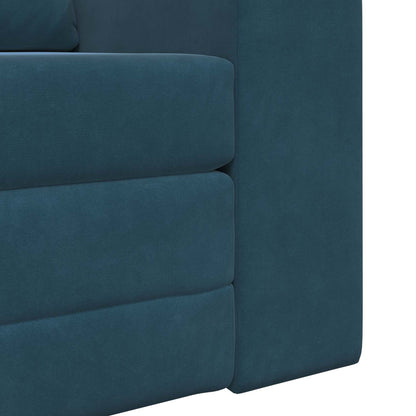 Divano letto Blu 98 x 71 x 83 cm Velluto | homemem39