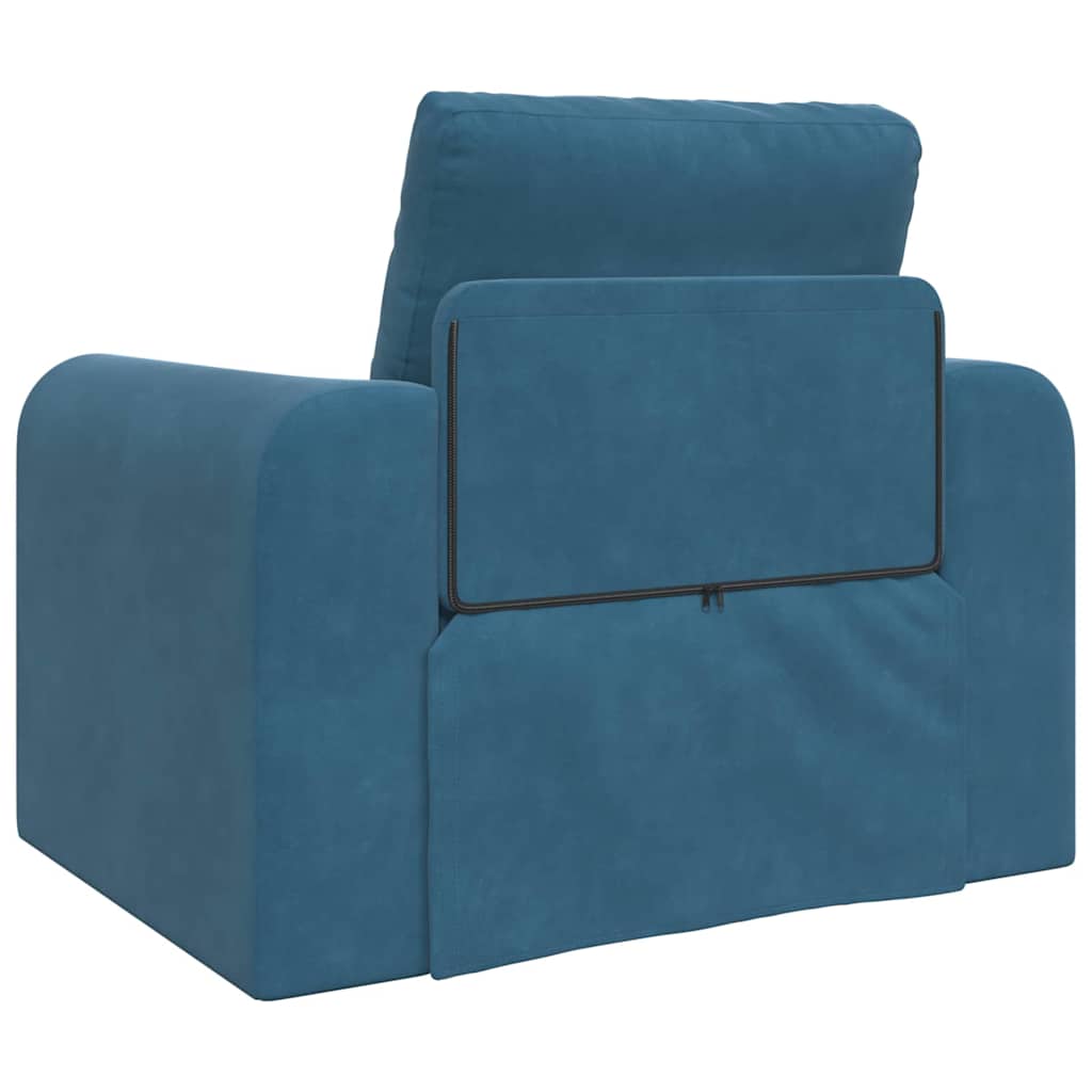 Divano letto Blu 98 x 71 x 83 cm Velluto - homemem39