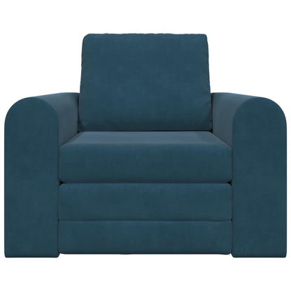 Divano letto Blu 98 x 71 x 83 cm Velluto | homemem39