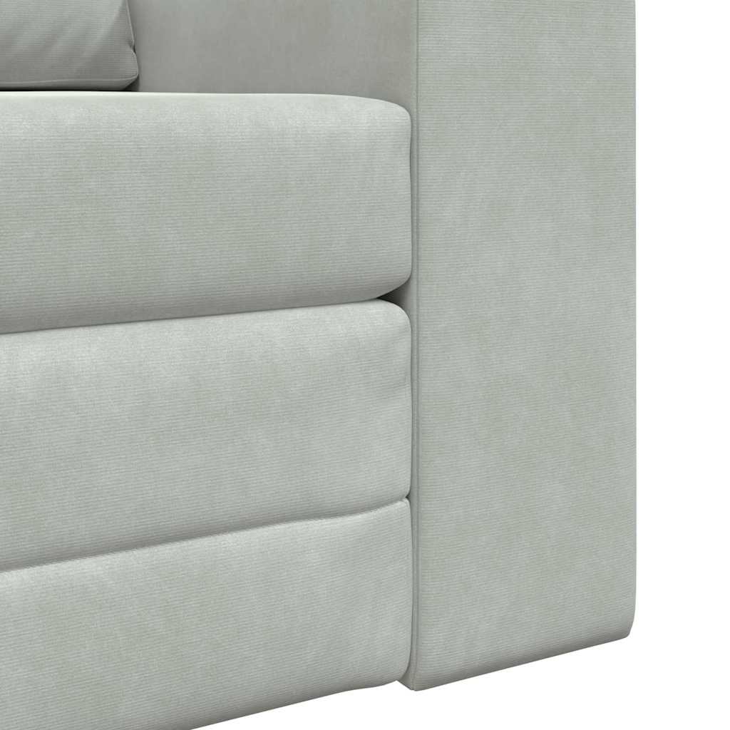 Divano letto Grigio chiaro 98 x 71 x 83 cm Velluto - homemem39
