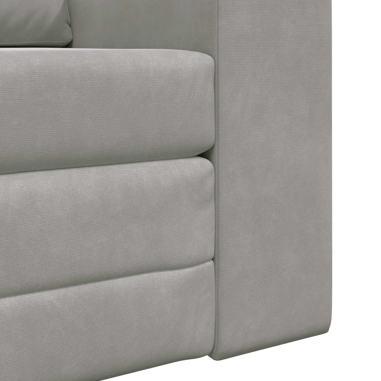 Divano letto Grigio chiaro 98 x 71 x 83 cm Velluto | homemem39