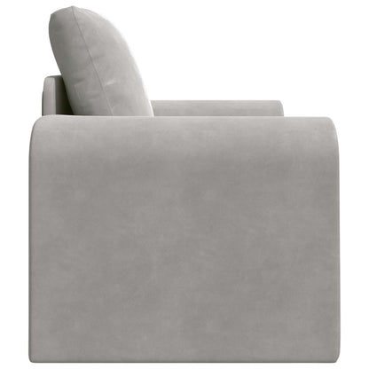 Divano letto Grigio chiaro 98 x 71 x 83 cm Velluto