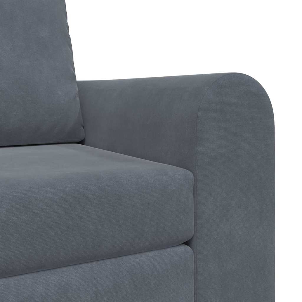 Divano letto Grigio scuro 98 x 71 x 83 cm Velluto