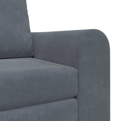 Divano letto Grigio scuro 98 x 71 x 83 cm Velluto