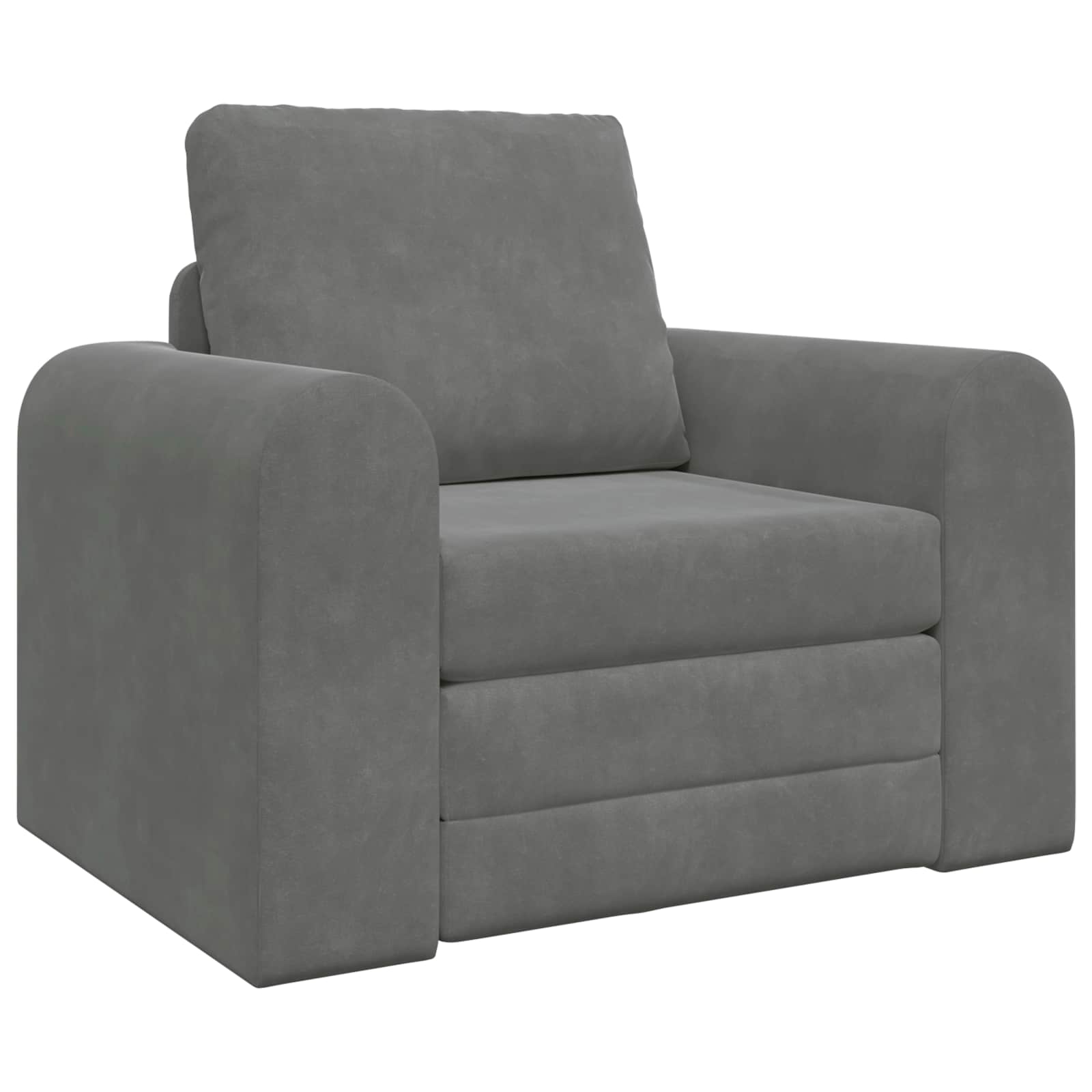 Divano letto Grigio scuro 98 x 71 x 83 cm Velluto | homemem39