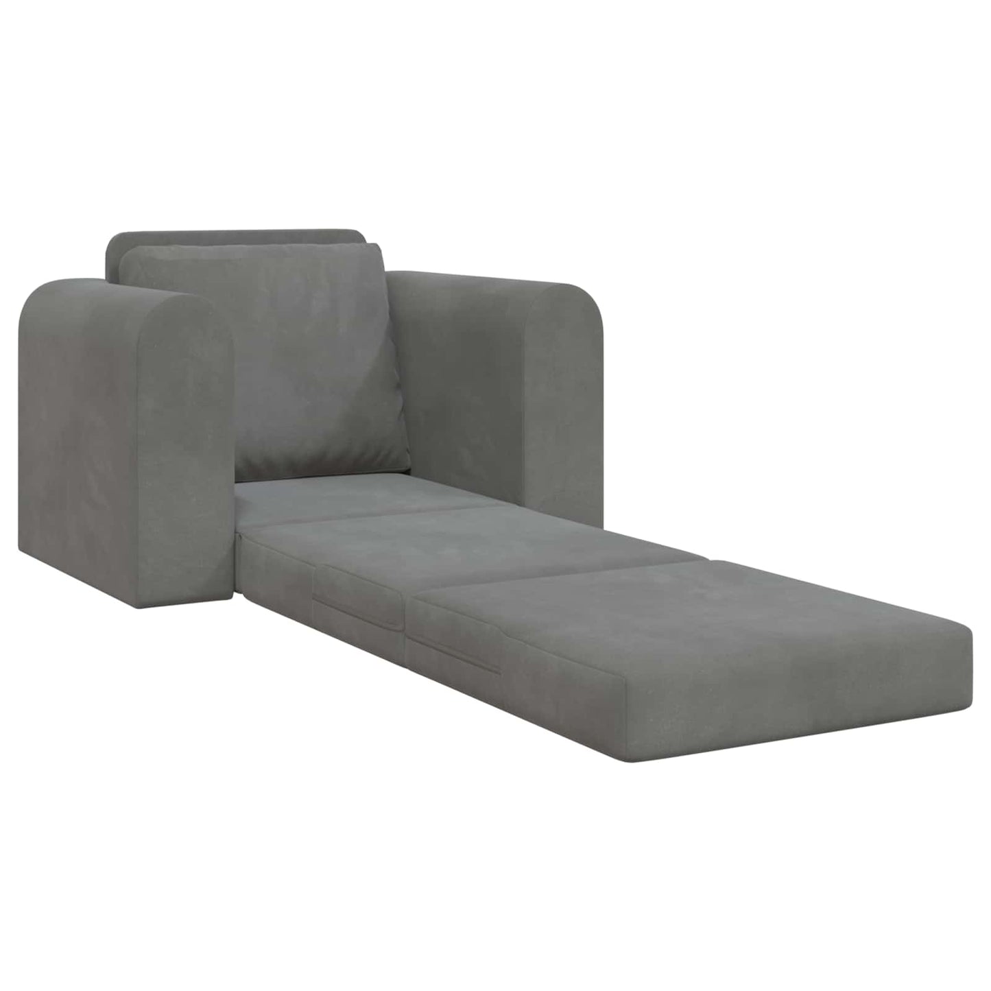 Divano letto Grigio scuro 98 x 71 x 83 cm Velluto | homemem39
