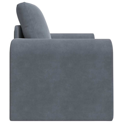 Divano letto Grigio scuro 98 x 71 x 83 cm Velluto