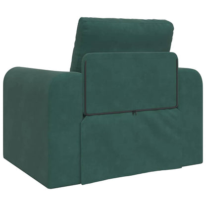 Divano letto Verde scuro 98 x 71 x 83 cm Velluto - homemem39