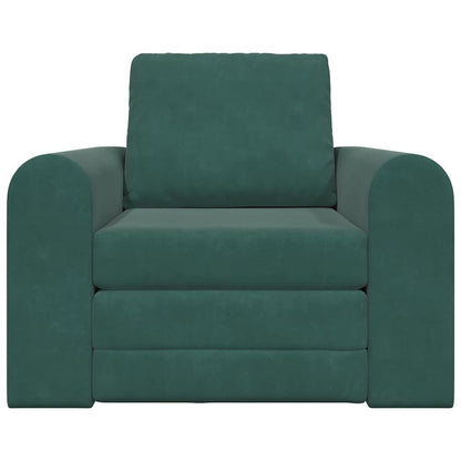 Divano letto Verde scuro 98 x 71 x 83 cm Velluto - homemem39