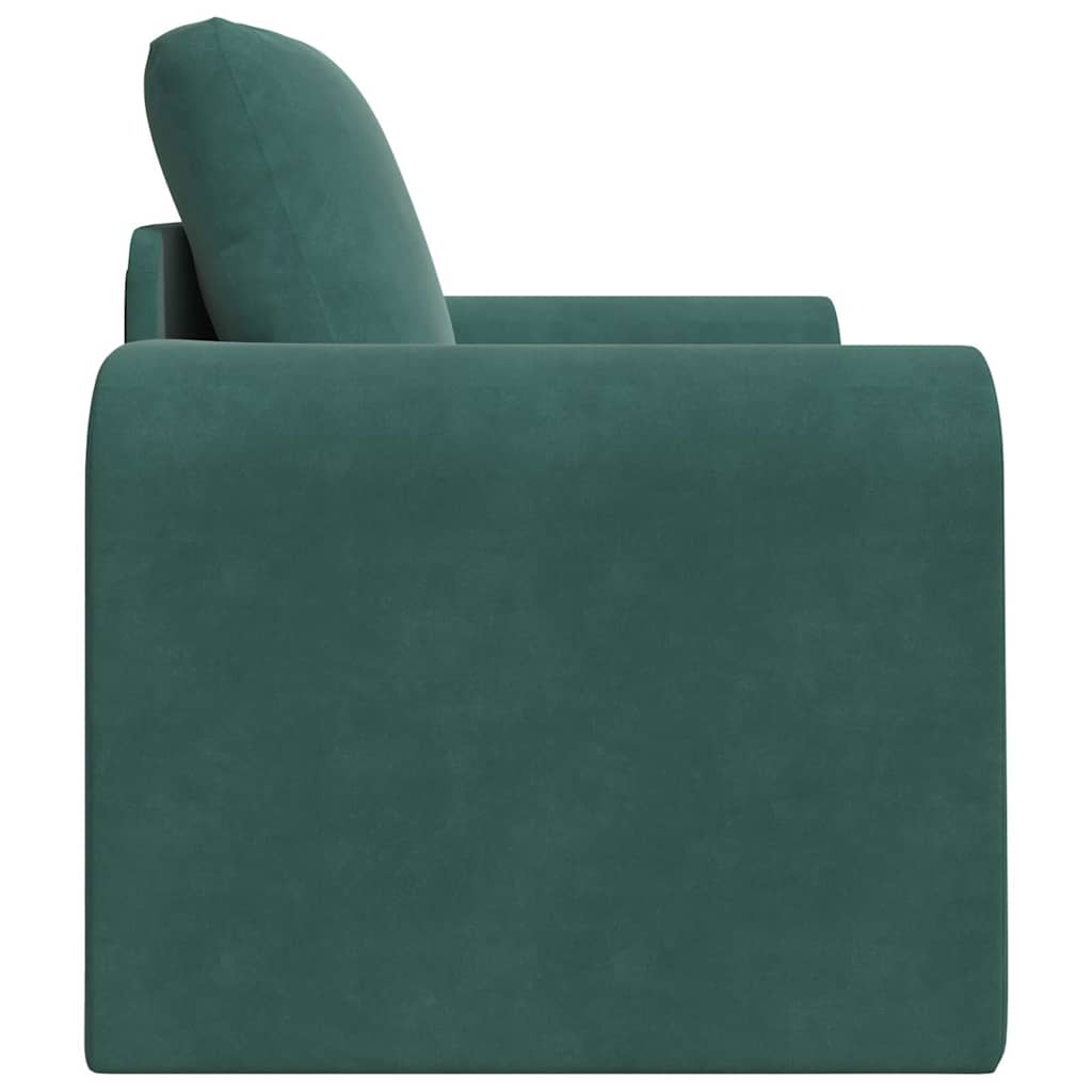Divano letto Verde scuro 98 x 71 x 83 cm Velluto - homemem39