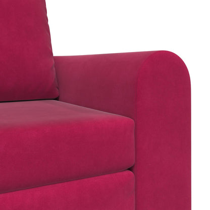 Divano letto Rosso Vino 98 x 71 x 83 cm Velluto