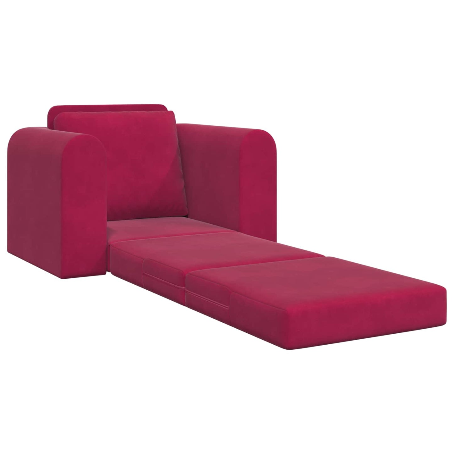 Divano letto Rosso Vino 98 x 71 x 83 cm Velluto