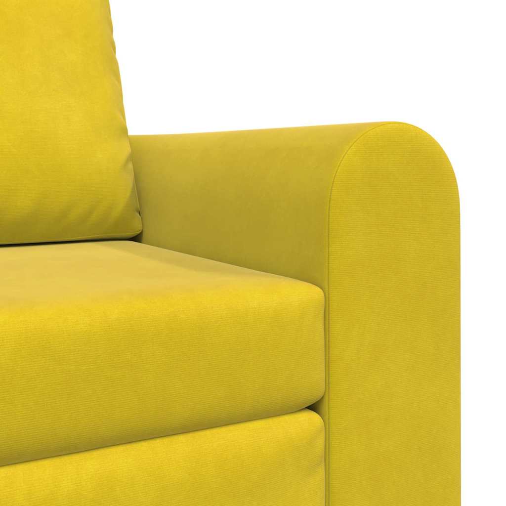 Divano letto Giallo 98 x 71 x 83 cm Velluto - homemem39