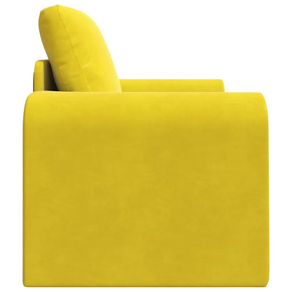 Divano letto Giallo 98 x 71 x 83 cm Velluto - homemem39