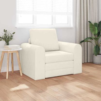 Divano letto Crema 98 x 71 x 83 cm Velluto