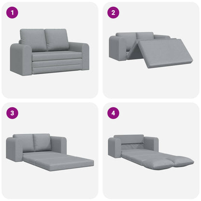 Divano letto 60cm Grigio chiaro Tessuto | homemem39