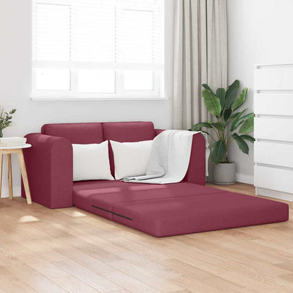 Divano letto 60cm Rosso Vino Tessuto