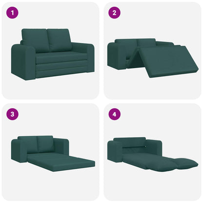 Divano letto 60cm Verde Scuro Tessuto