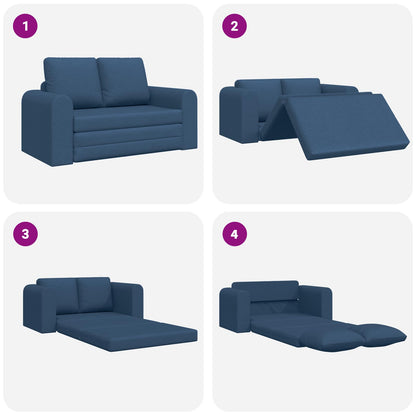 Divano letto 60cm Blu Tessuto