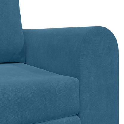 Divano letto Blu 148 x 71 x 83 cm Velluto