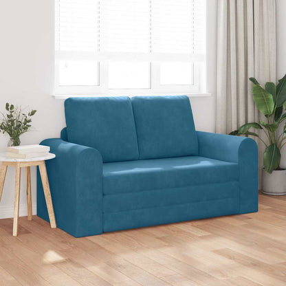 Divano letto Blu 148 x 71 x 83 cm Velluto
