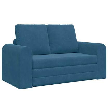 Divano letto Blu 148 x 71 x 83 cm Velluto