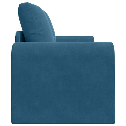 Divano letto Blu 148 x 71 x 83 cm Velluto