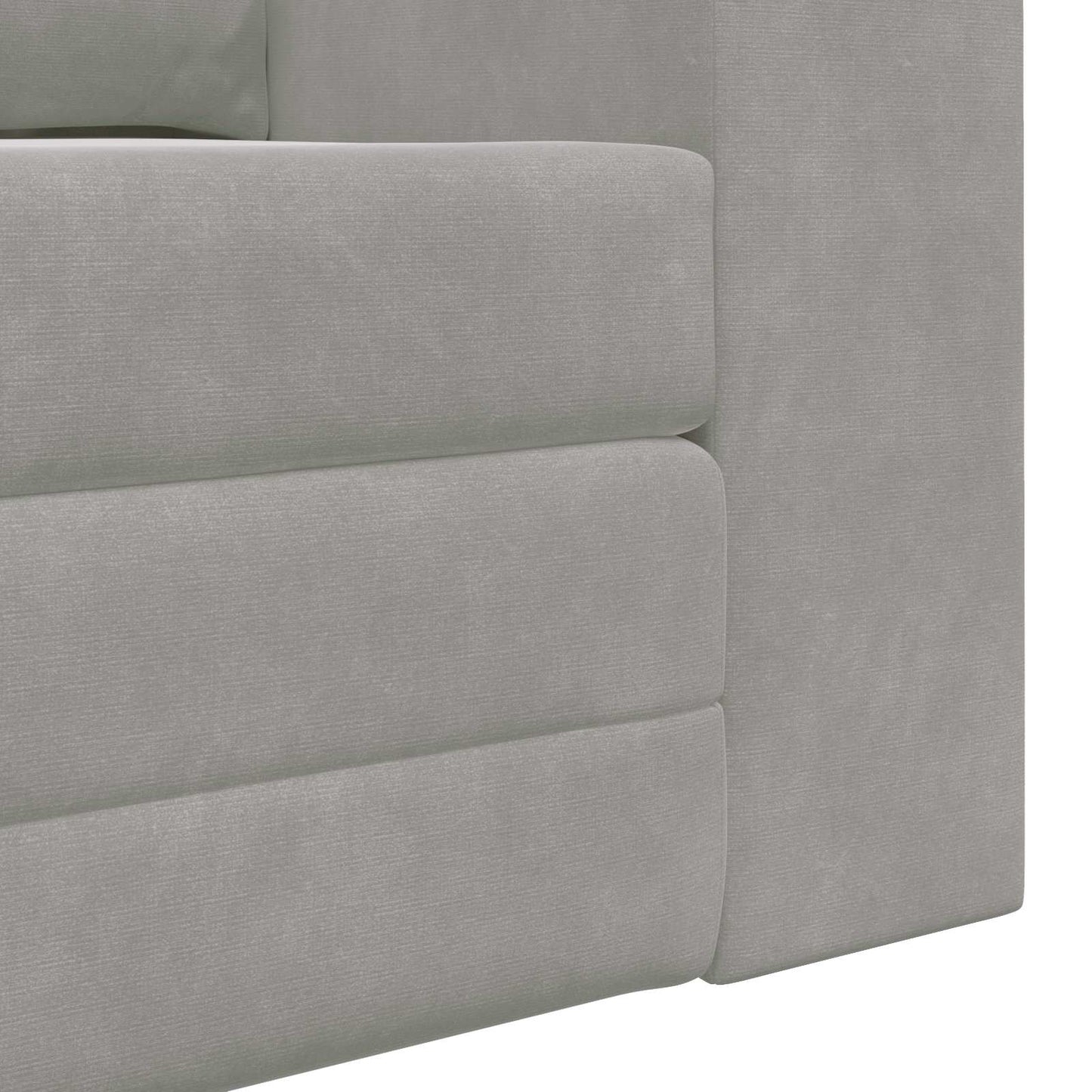 Divano letto Grigio chiaro 148 x 71 x 83 cm Velluto