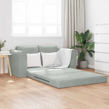 Divano letto Grigio chiaro 148 x 71 x 83 cm Velluto - homemem39