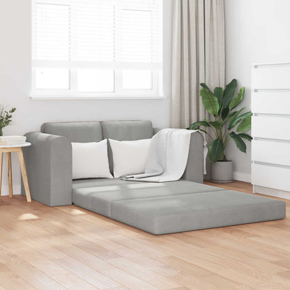 Divano letto Grigio chiaro 148 x 71 x 83 cm Velluto