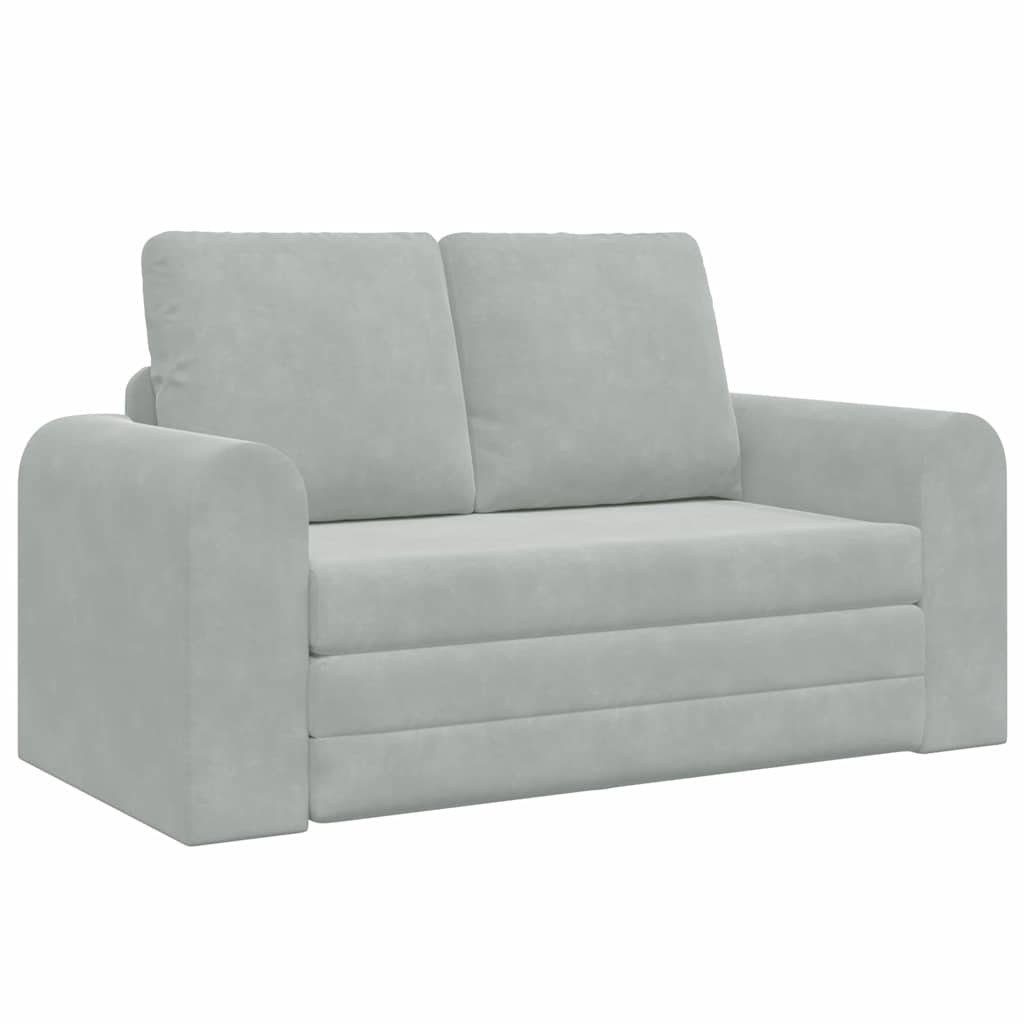 Divano letto Grigio chiaro 148 x 71 x 83 cm Velluto - homemem39