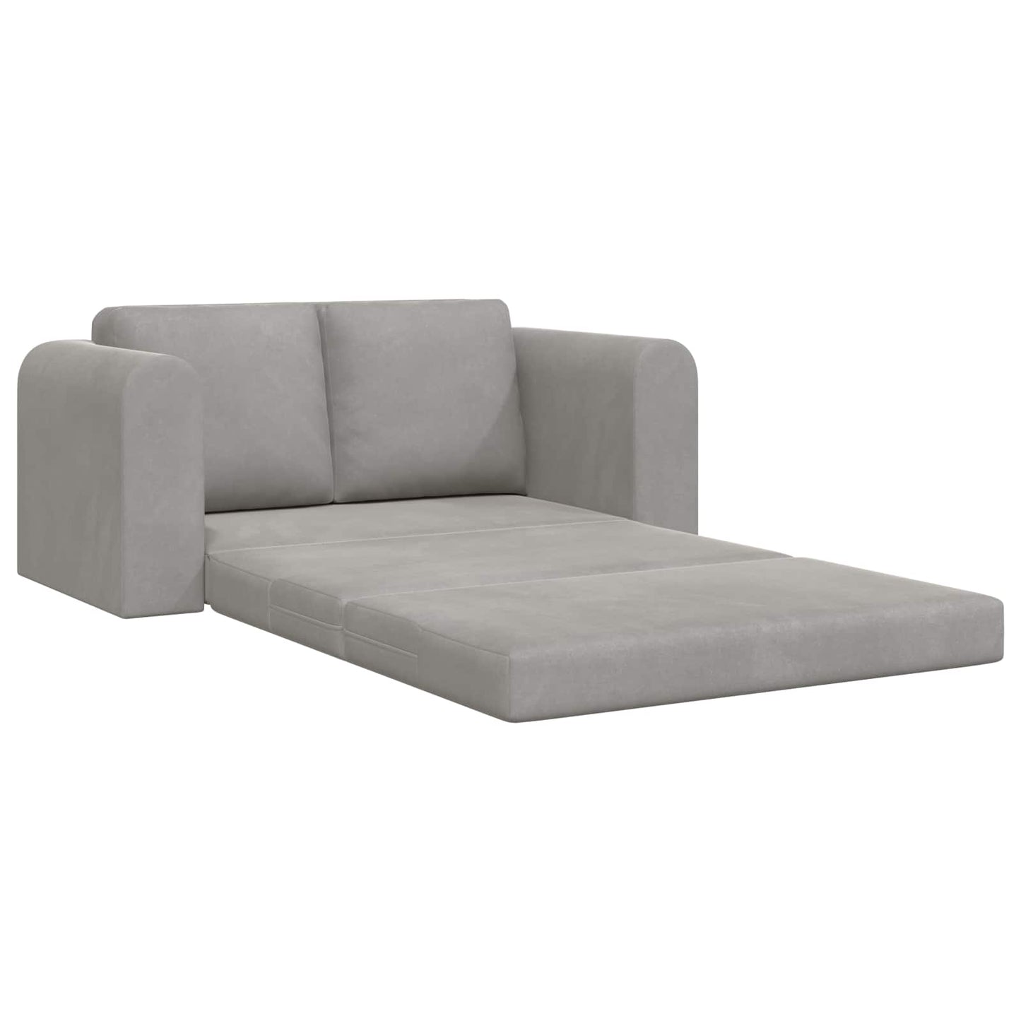 Divano letto Grigio chiaro 148 x 71 x 83 cm Velluto