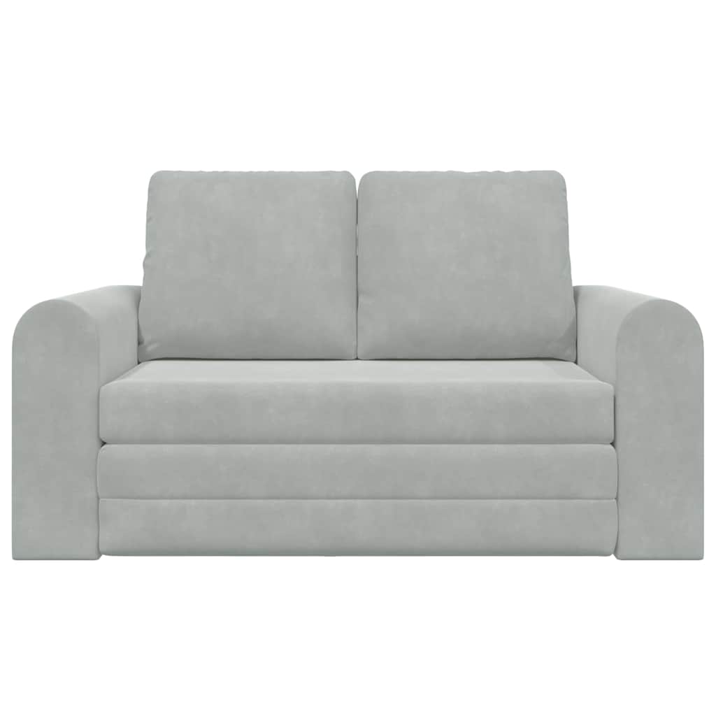 Divano letto Grigio chiaro 148 x 71 x 83 cm Velluto - homemem39