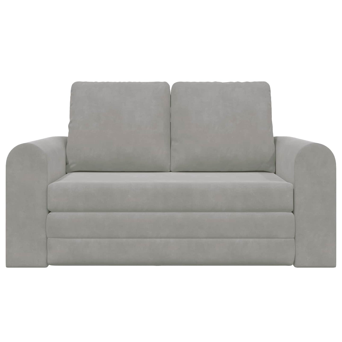 Divano letto Grigio chiaro 148 x 71 x 83 cm Velluto
