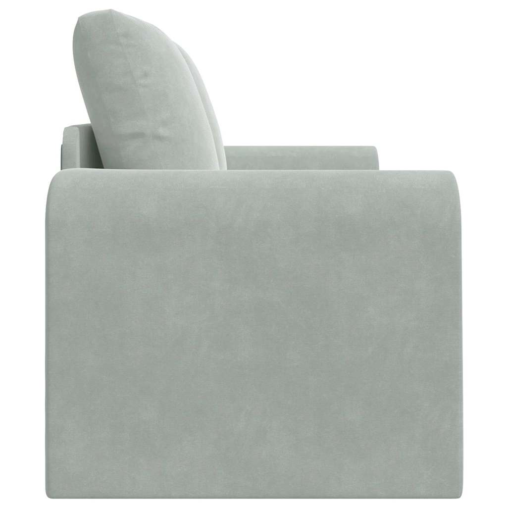 Divano letto Grigio chiaro 148 x 71 x 83 cm Velluto - homemem39