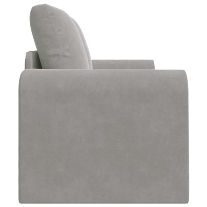 Divano letto Grigio chiaro 148 x 71 x 83 cm Velluto