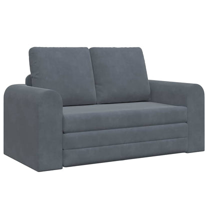 Divano letto Grigio scuro 148 x 71 x 83 cm Velluto