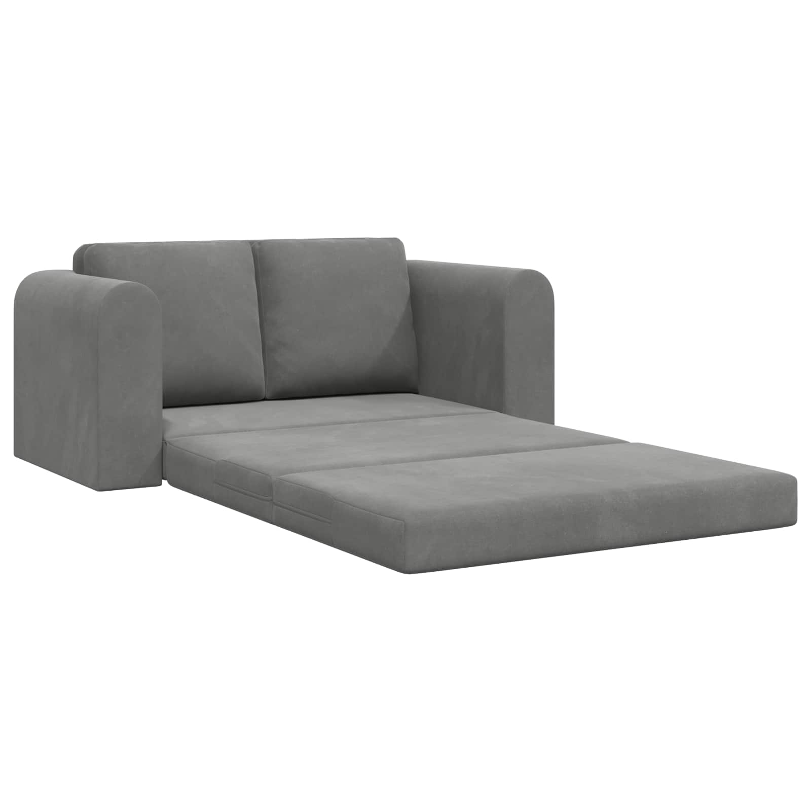 Divano letto Grigio scuro 148 x 71 x 83 cm Velluto | homemem39