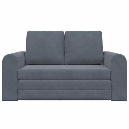 Divano letto Grigio scuro 148 x 71 x 83 cm Velluto
